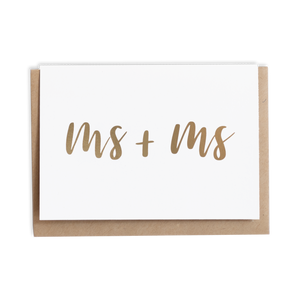 Ms + Ms Card