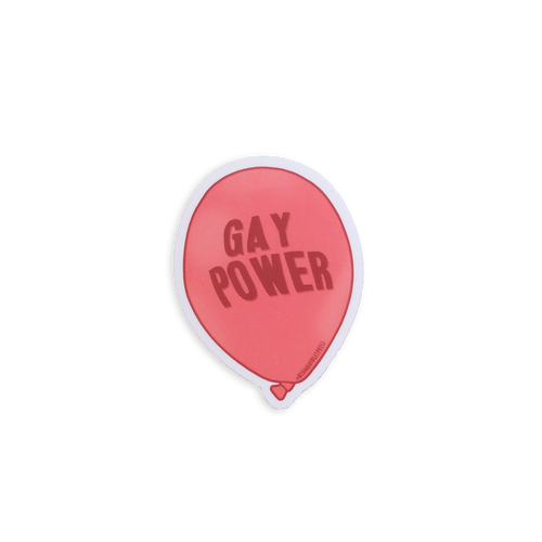Gay Power Balloon Sticker