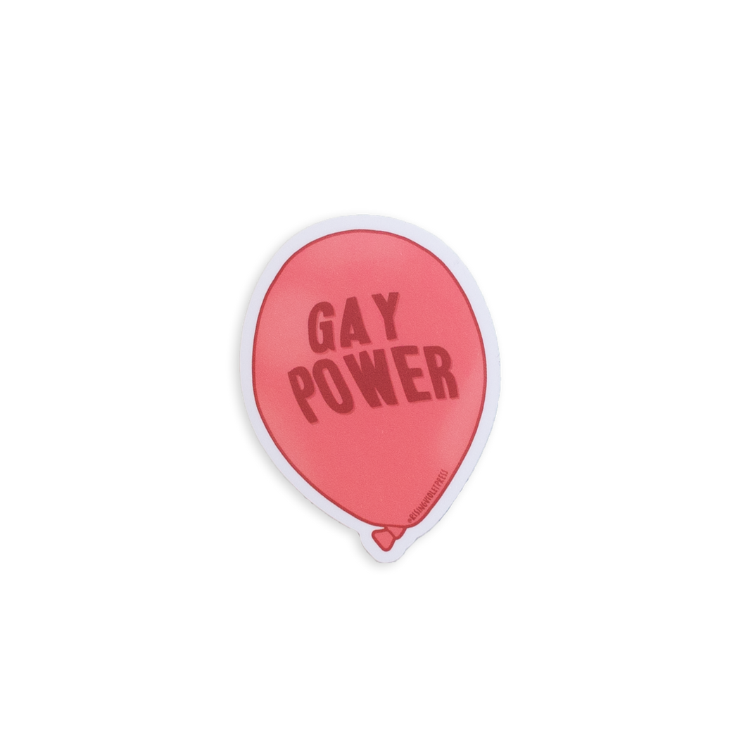 Gay Power Balloon Sticker