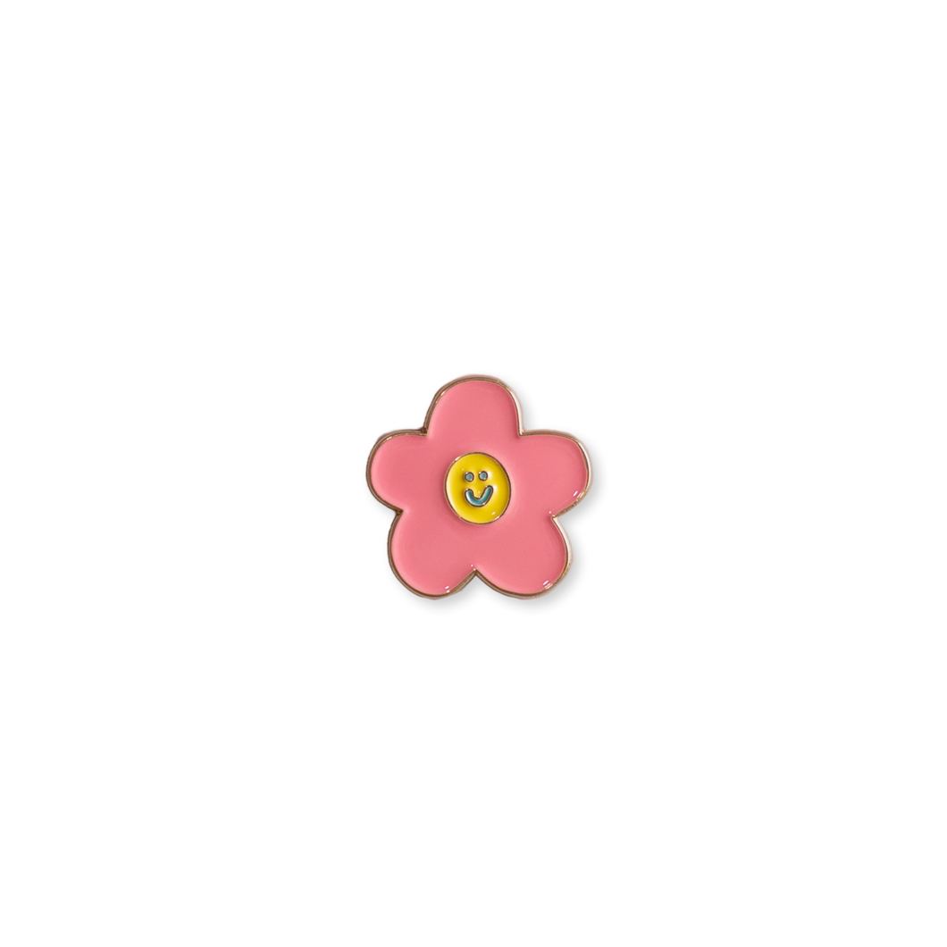 Mini Smiley Flower Pin