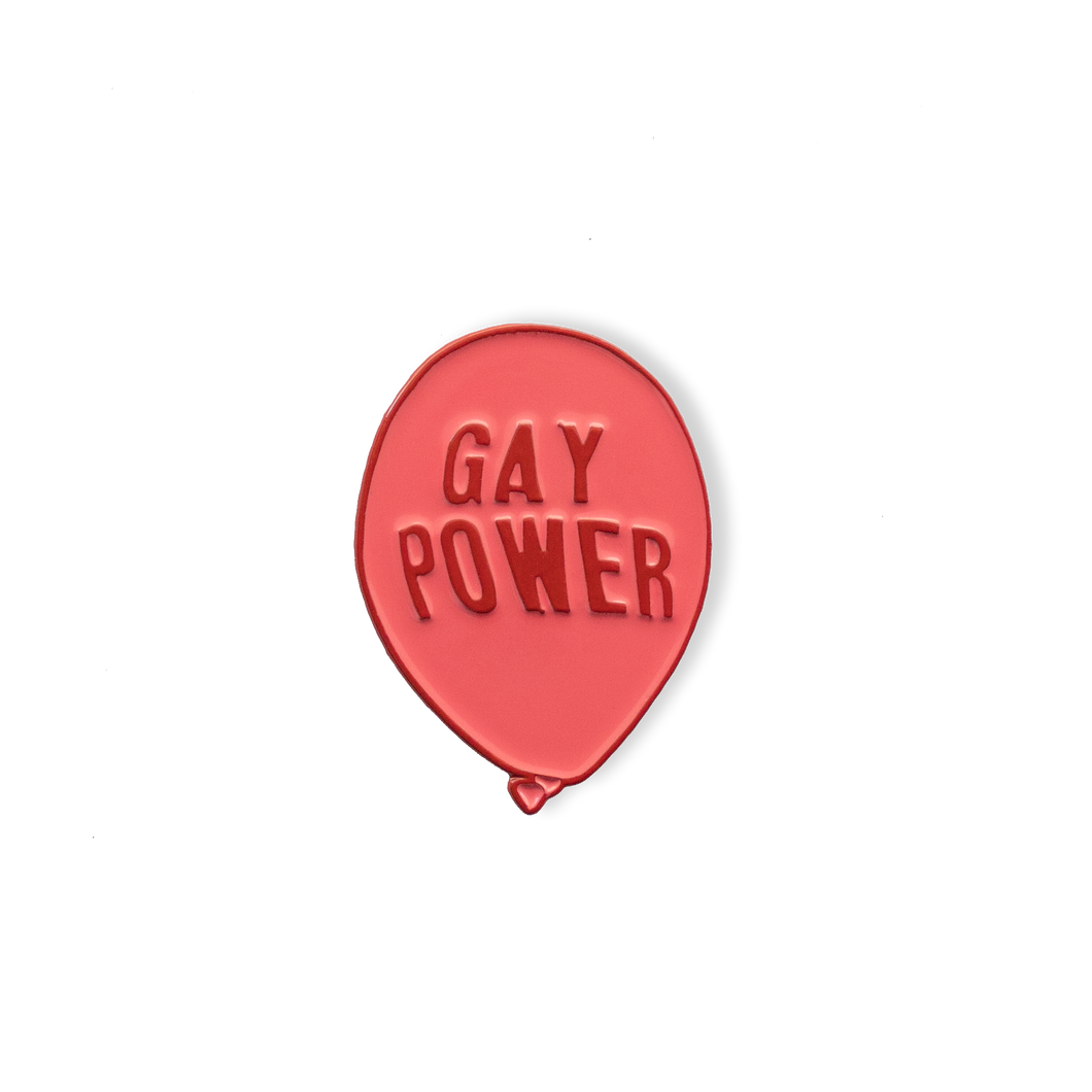 Gay Power Balloon Pin
