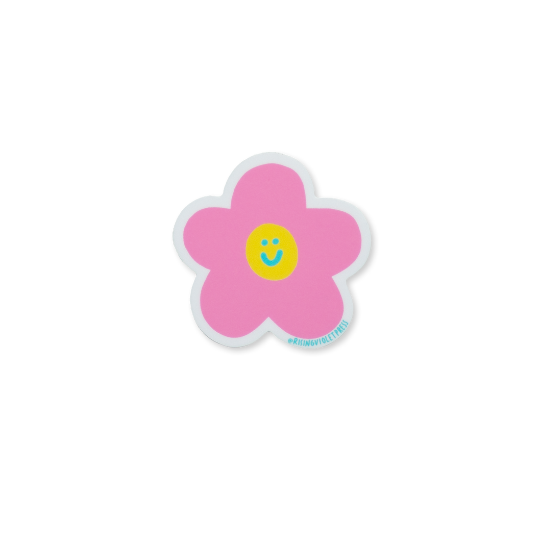 Cute Flower Smile Sticker
