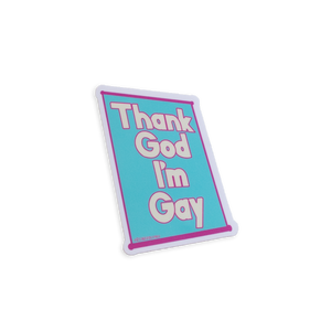 Thank God I'm Gay Sticker