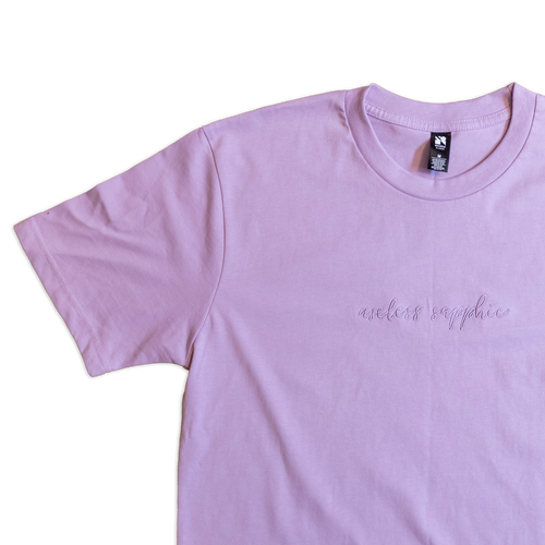 Useless Sapphic Embroidered T Shirt