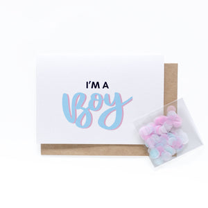 I'm A Boy - Coming Out Card