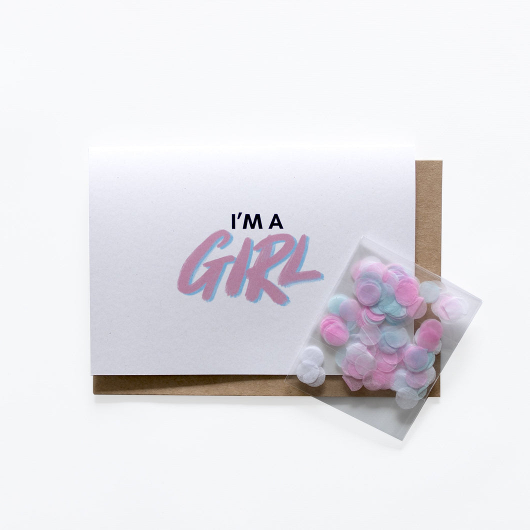 I'm A Girl - Coming Out Card