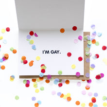 Load image into Gallery viewer, Hooray, I&#39;m Gay - Coming Out Card