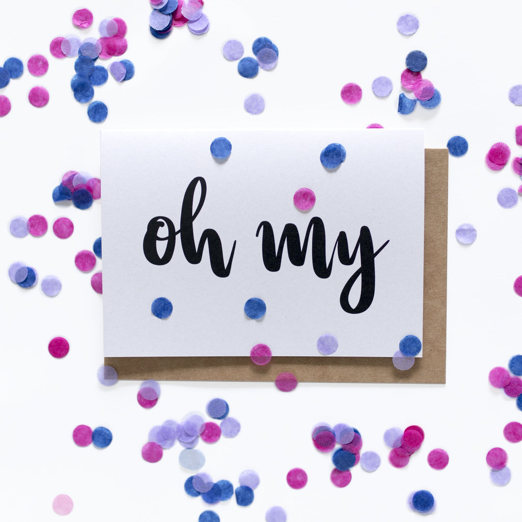 Oh My, I'm Bi - Coming Out Card