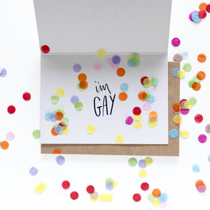 Yay, I'm Gay - Coming Out Card
